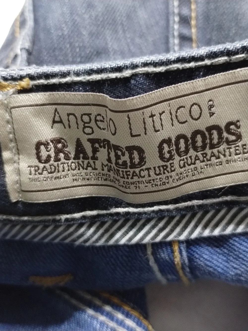 Men's Straight Fit Dark Blue Jeans - Unbranded Size (38X34)
